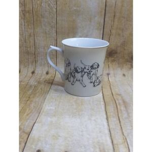 Dalmatian Puppies Mug Cindy Farmer Rosalinde 1988 Gold Rim (shelf)